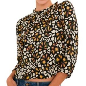 ba&sh Multicolor Geometric Button Down Shirt